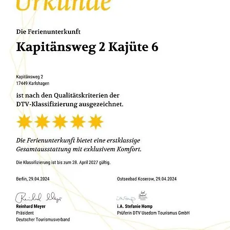 Kapitaensweg 2 Kajuete 06 Ferienhaus *